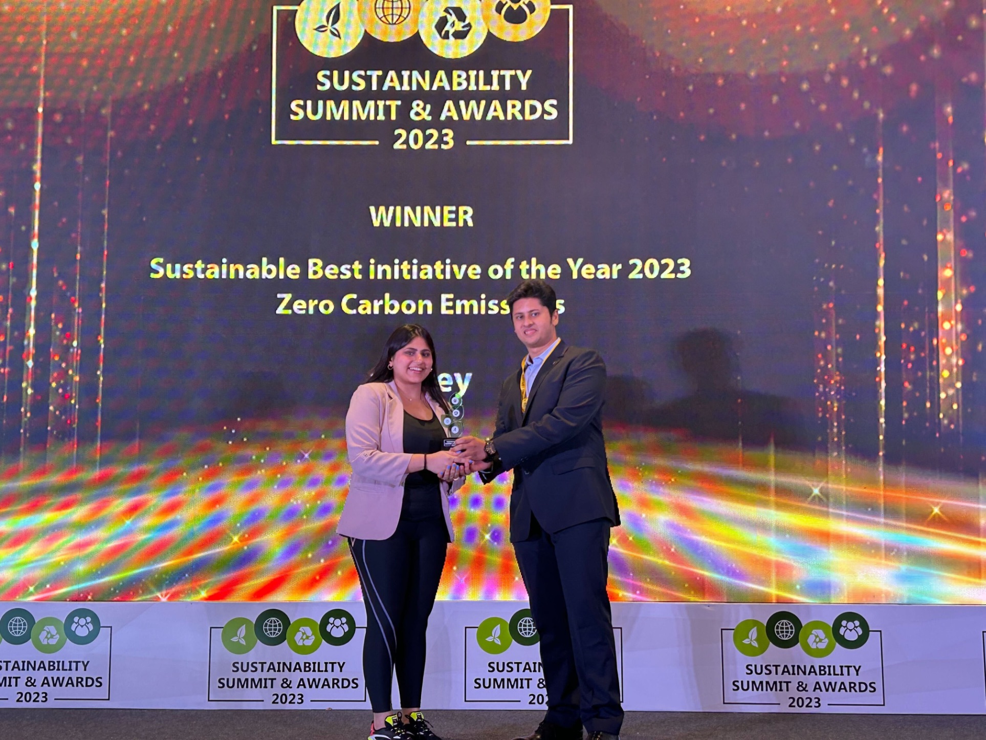 aastey honored with "Sustainable Best Initiative of the Year 2023: Zero Carbon Emissions" Award